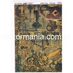 CADENCE Papier ryżowy  format A4  ( 013 ) klucze